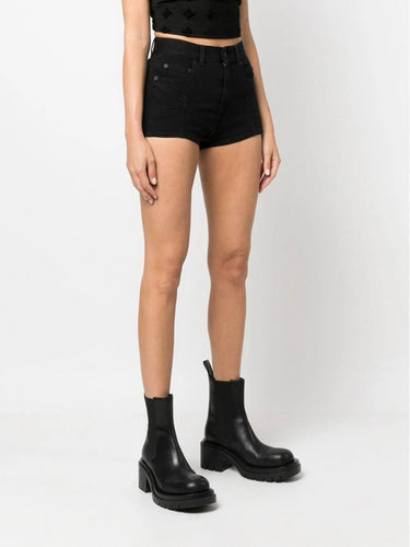 Colorblock Denim Shorts