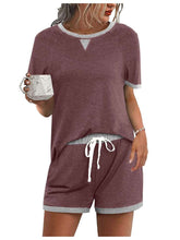 Load image into Gallery viewer, Colorblock Loose Shorts Set