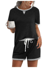 Load image into Gallery viewer, Colorblock Loose Shorts Set