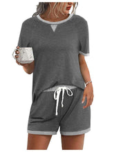 Load image into Gallery viewer, Colorblock Loose Shorts Set