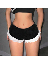 Load image into Gallery viewer, Lace Low Waist Bodycon Shorts