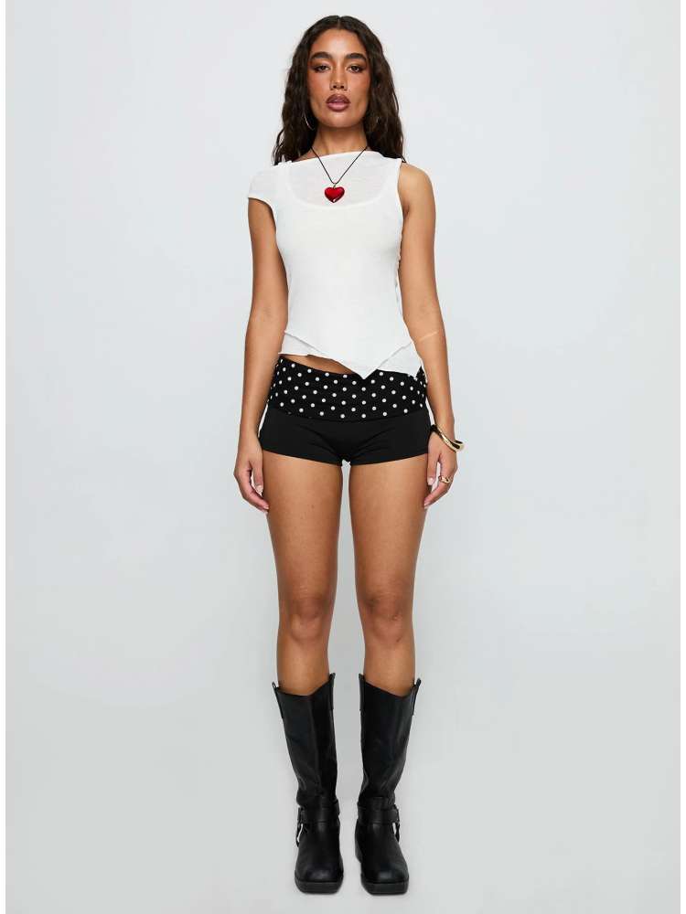 Polka Dot Patchwork Shorts