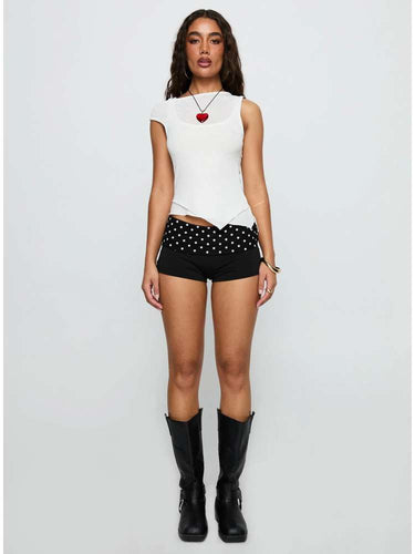 Polka Dot Patchwork Shorts